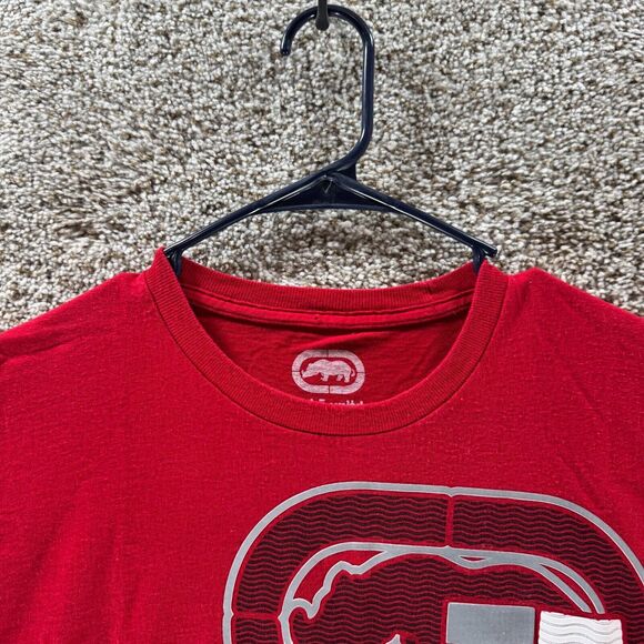 Vintage ECKO UNLTD Shirt Mens Large Red Short Sleeve Cotton Casual Y2K Adult - Picture 3 of 12